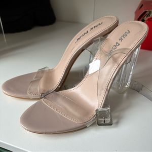 Public Desire Clear Heels